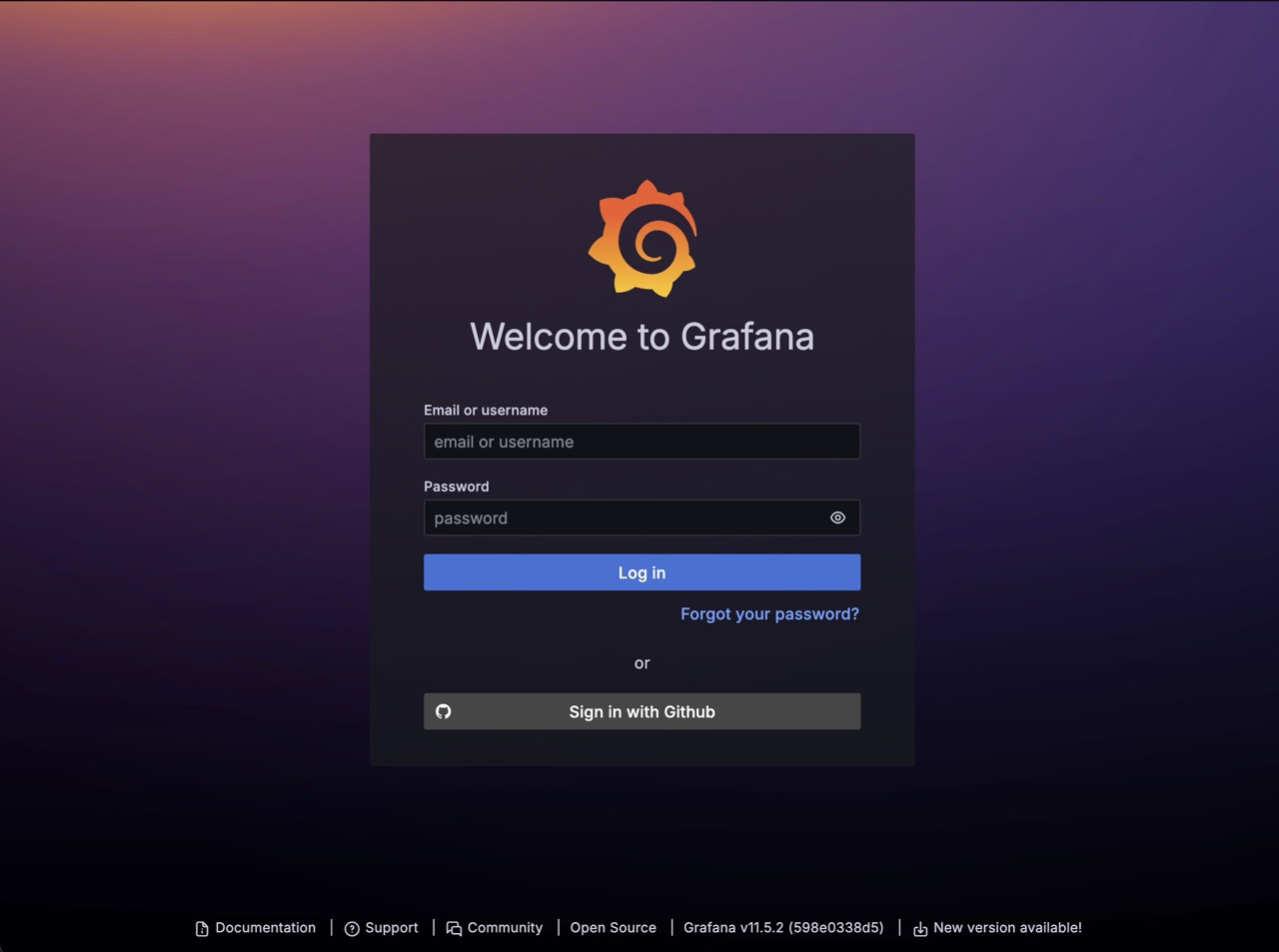 Grafana Login